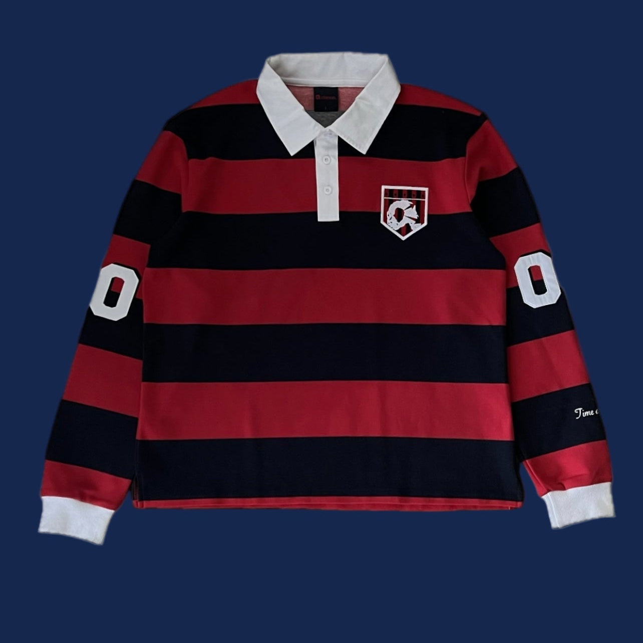 RED|NAVY LONGSLEEVE POLO