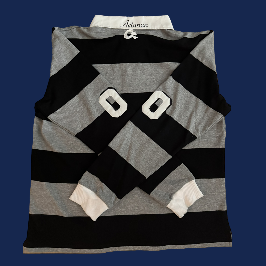 GREY|BLACK LONGSLEEVE POLO